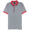 Hugo Boss Paule 4 Short Sleeve Polo Shirt Grey Marl/red