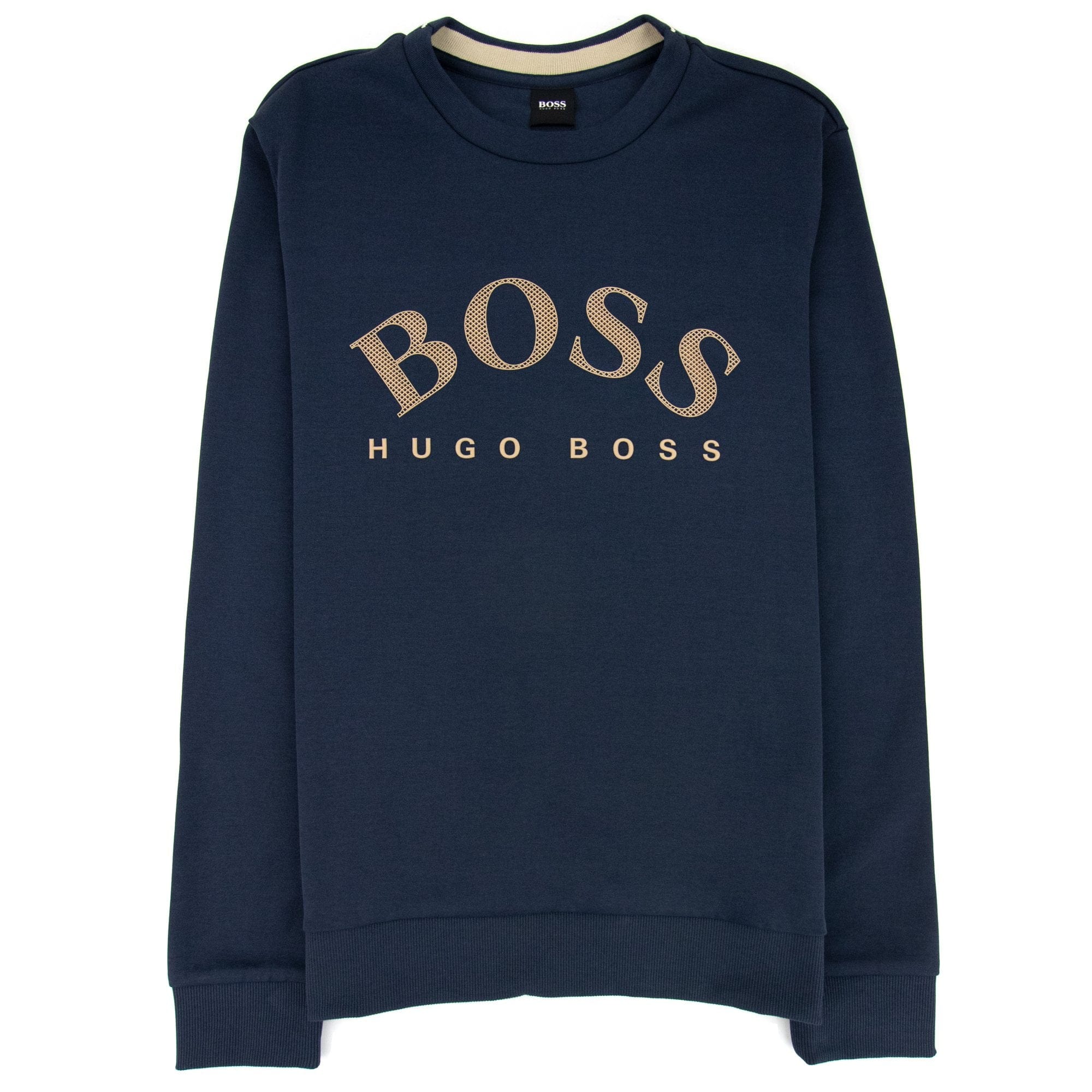Hugo Boss Salbo Crew Sweatshirt Navy/gold