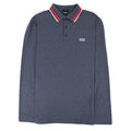 Hugo Boss Plisy Long Sleeve Polo Blue/red