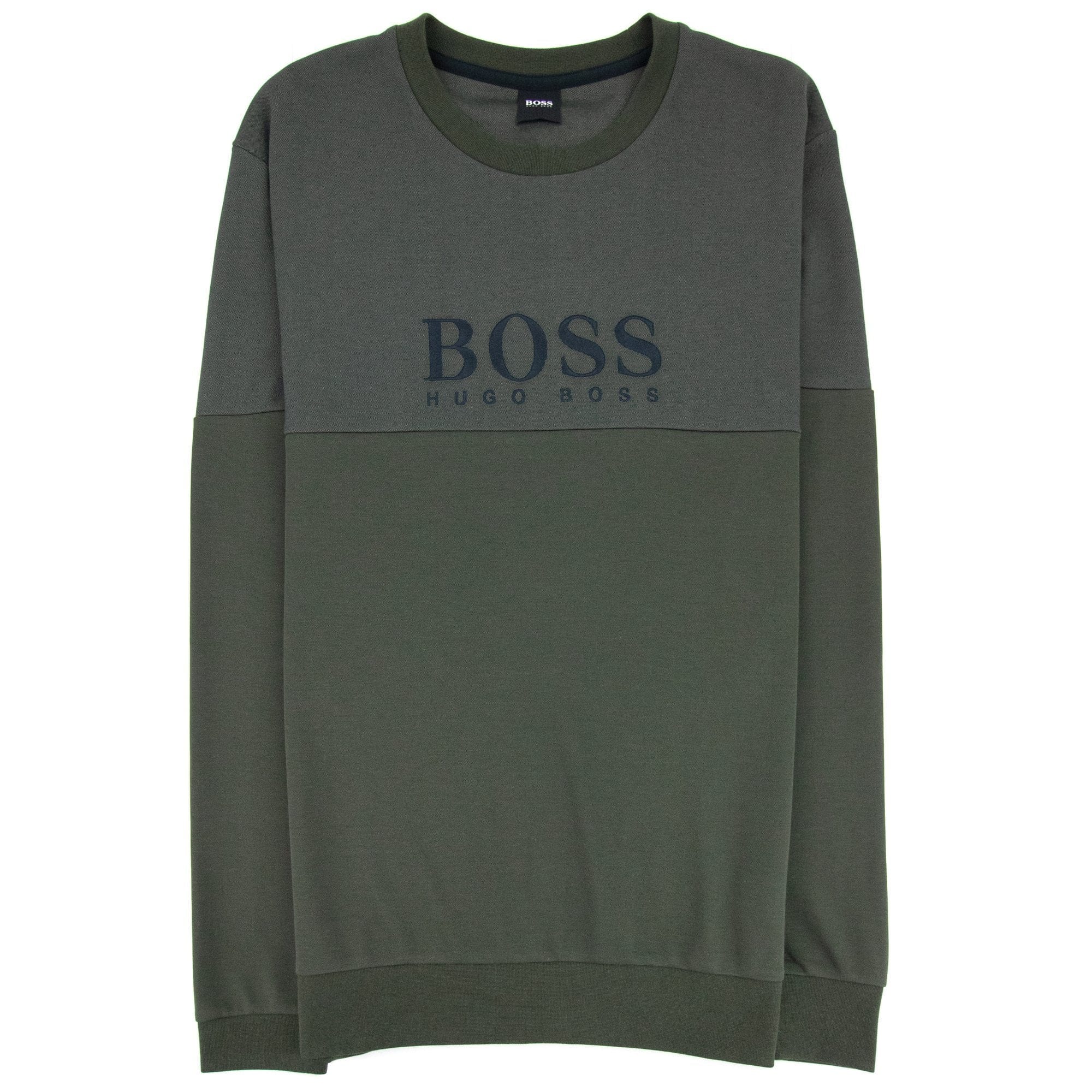 Hugo Boss Tracksuit Sweatshirt Front Logo Dark Green