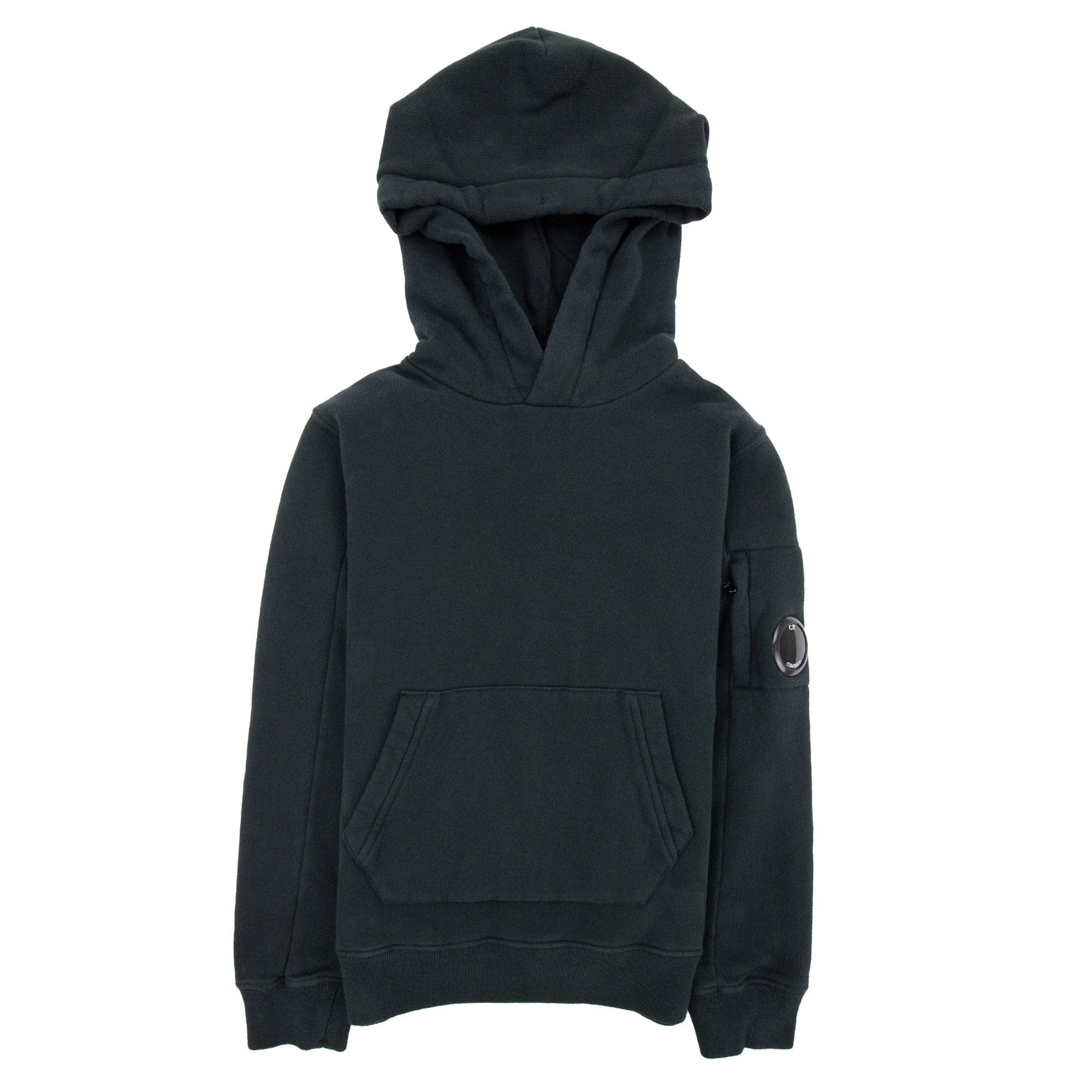 Cp Company Undersixteen Arm Lens Hoodied Sweatshirt Black 999