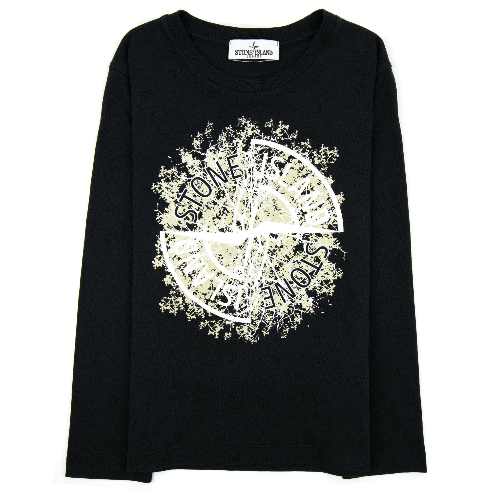 Stone Island Junior Nature T Shirt Black V0029