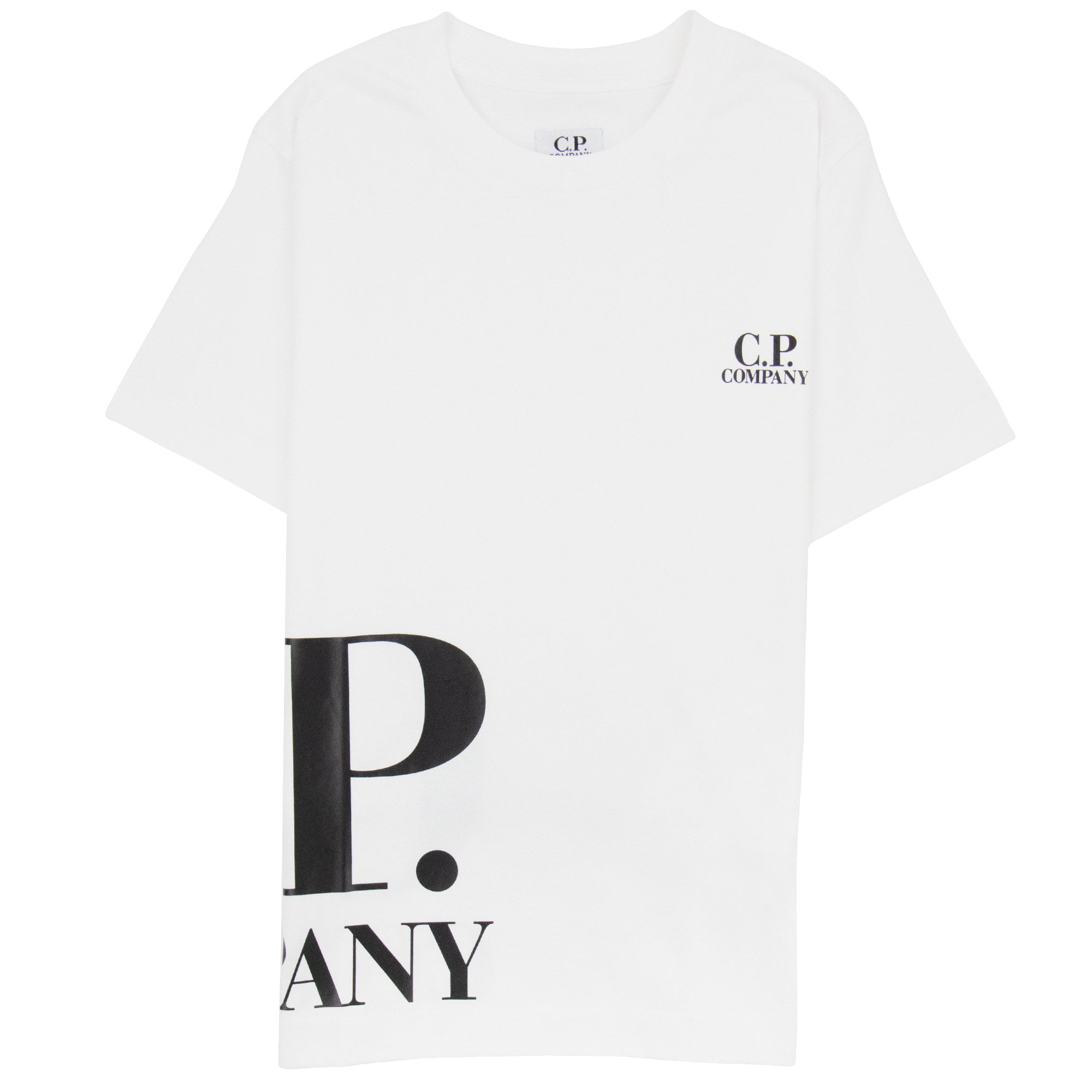 Cp Company Undersixteen Wrap Logo S/s T Shirt White 103