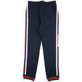 Gucci Junior Jacquard Trim Tracksuit Bottom Navy 4275