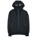 Cp Company Diagonal Raised Fleece Full Zip Goggle Hoody Black 999