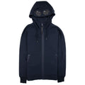Cp Company Diagonal Raised Fleece Full Zip Goggle Hoody Navy 888