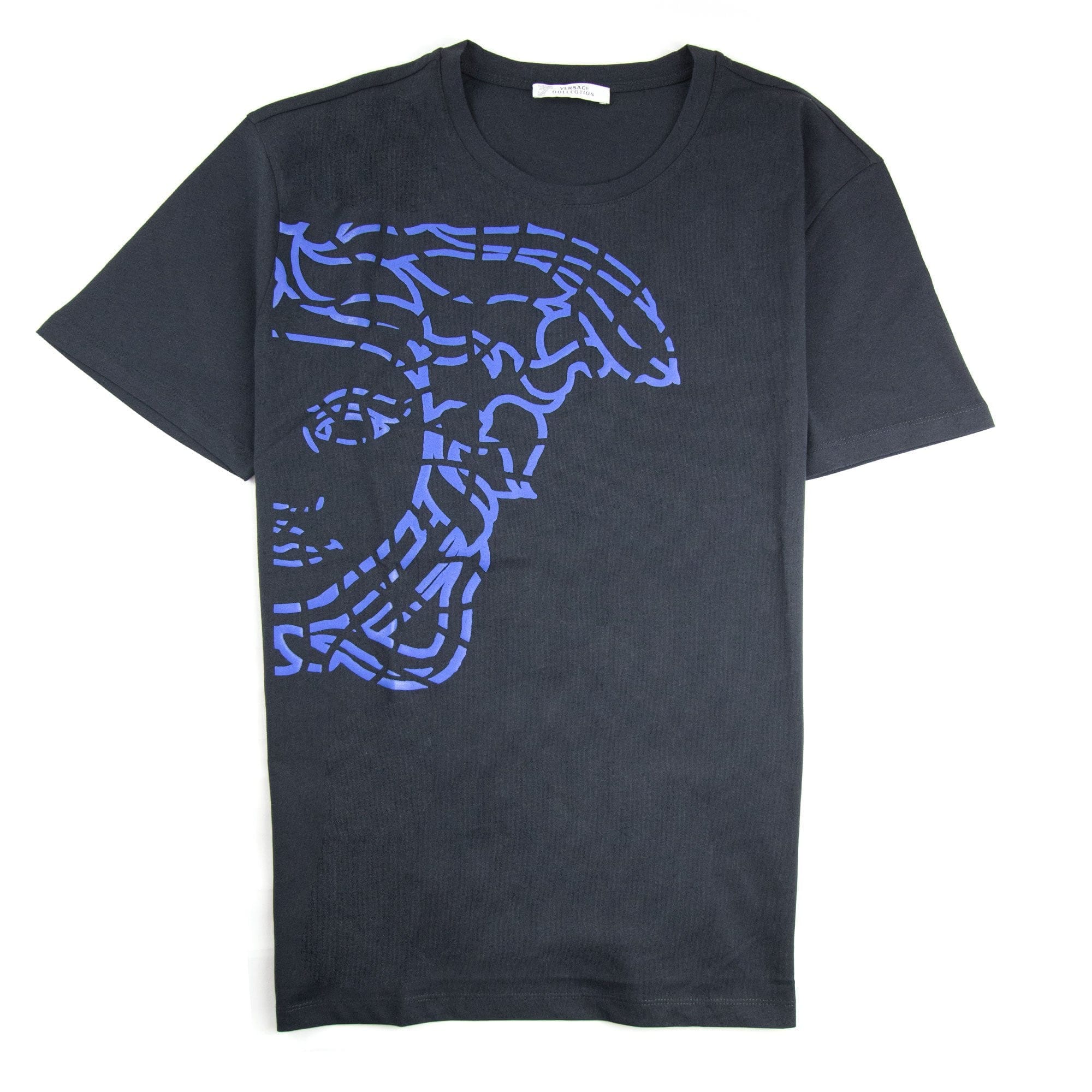 Versace Collection Rubber Medusa T-shirt Navy
