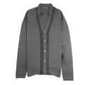 Emporio Armani Rubber Logo Cardigan Dark Grey