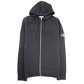 Stone Island Waffle Knitted Zip Up Sweatshirt Navy V0020