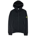 Stone Island 61420 Hooded Zip Up Sweatshirt Black V0029