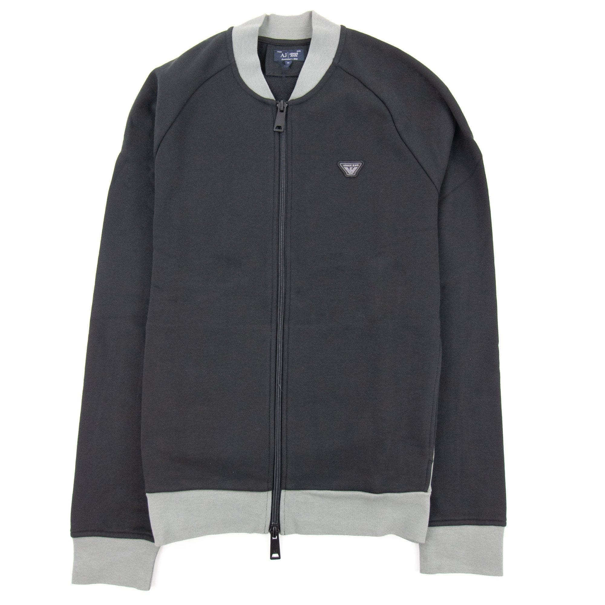Armani Jeans Eagle Logo Bomber Jacket Black