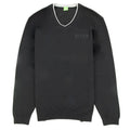 Hugo Boss V Neck Knitted Sweatshirt Black