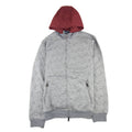 Armani Jeans Embossed Hoody Jacket Melange Grigio