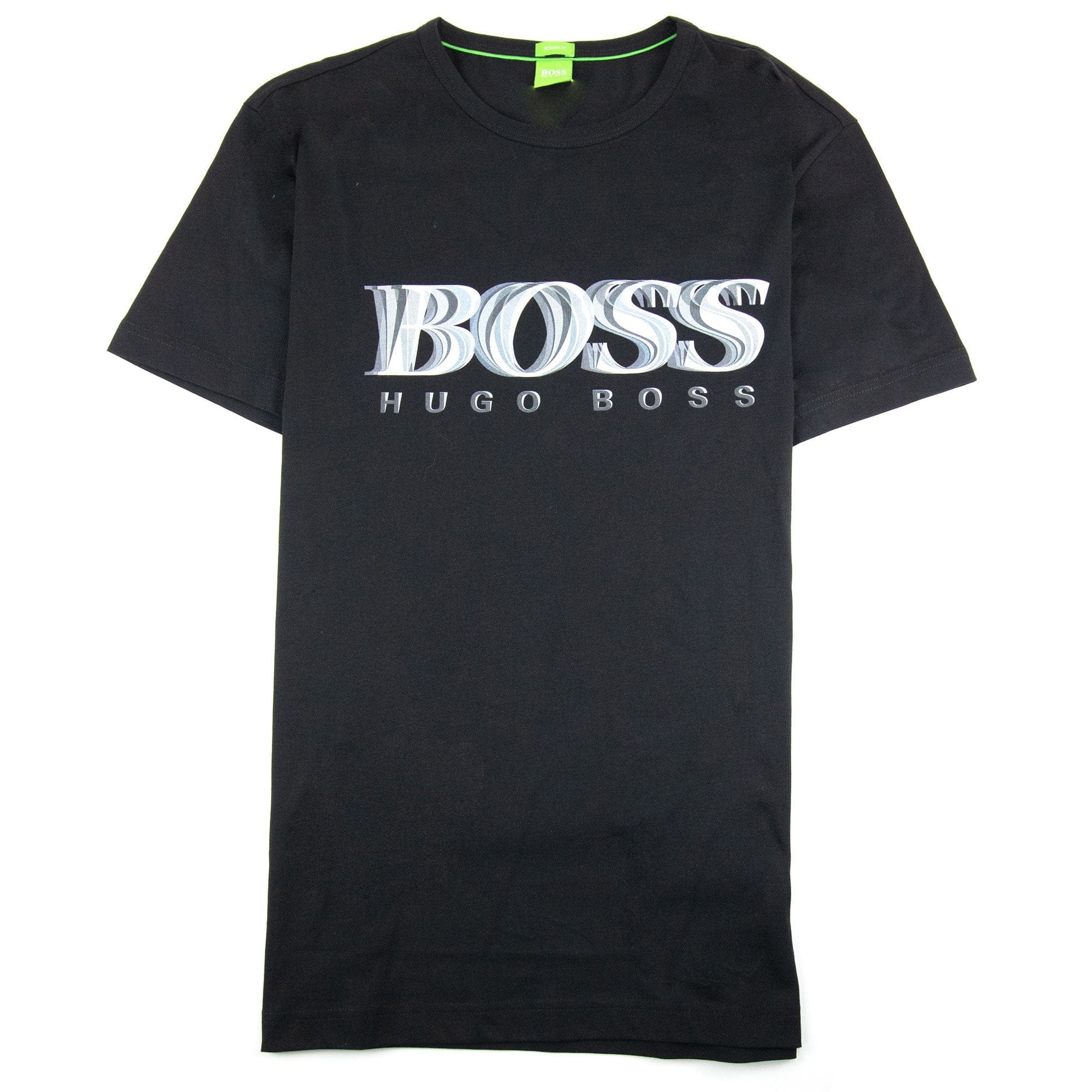 Hugo Boss Tee 7 Logo T Shirt Black 001