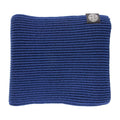 Stone Island Ribbed Wool Patch Logo Scarf Blue V0027