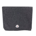 Moncler Front Logo Patch Scarf Dark Grey 989