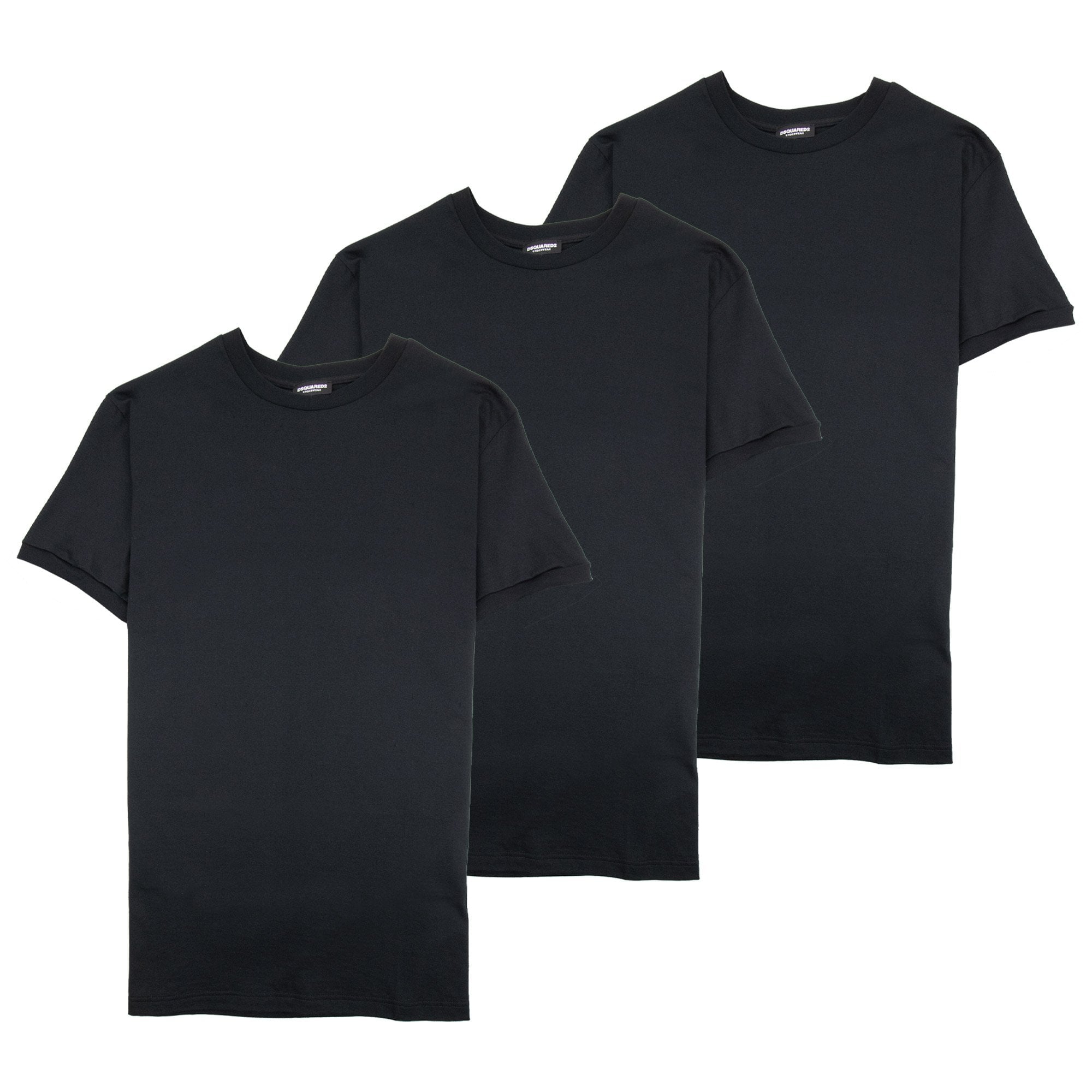 Dsquared2 3 Pack Back Logo T Shirt Black