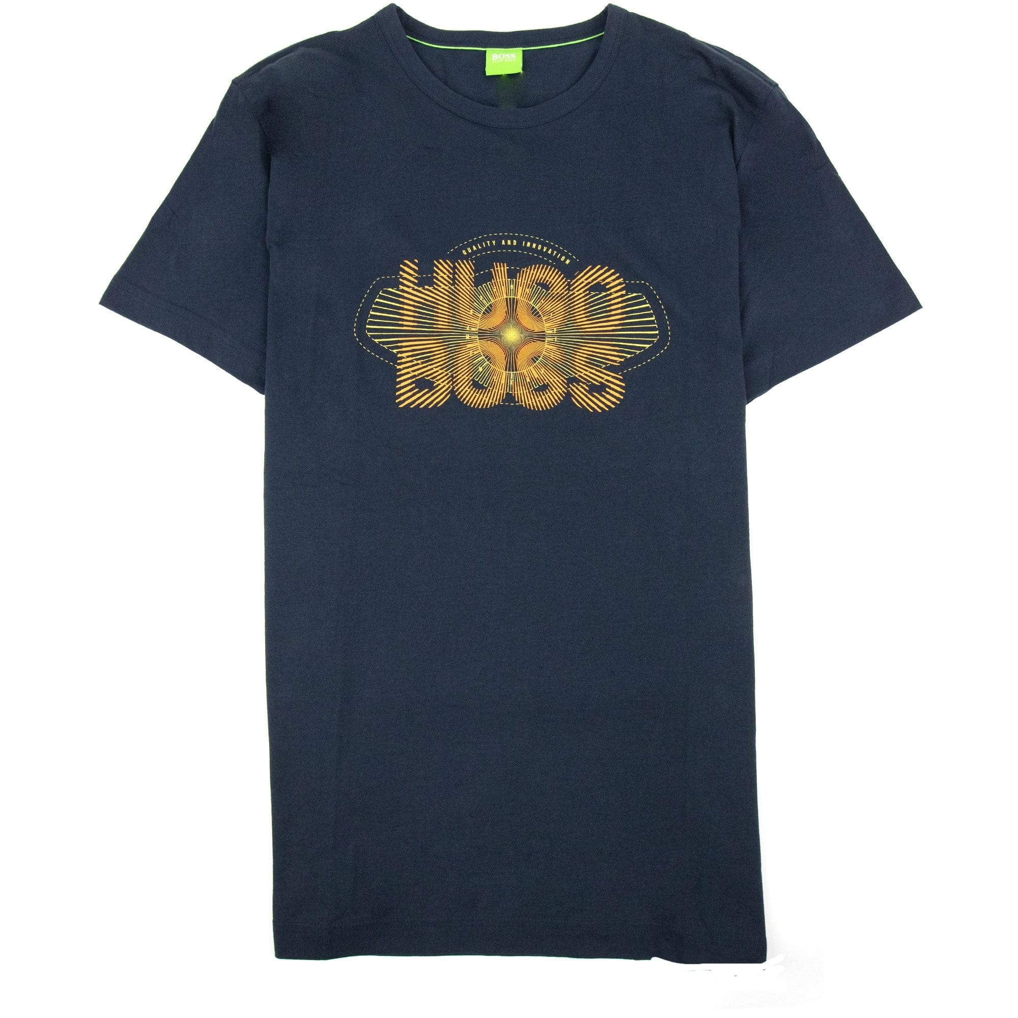 Hugo Boss Tee 2 Logo T Shirt Navy 410 SA30