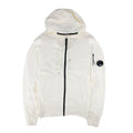 Cp Company Arm Lens Open Zip Hoody White 103