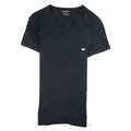 Emporio Armani Eagle Logo V Neck T Shirt Black
