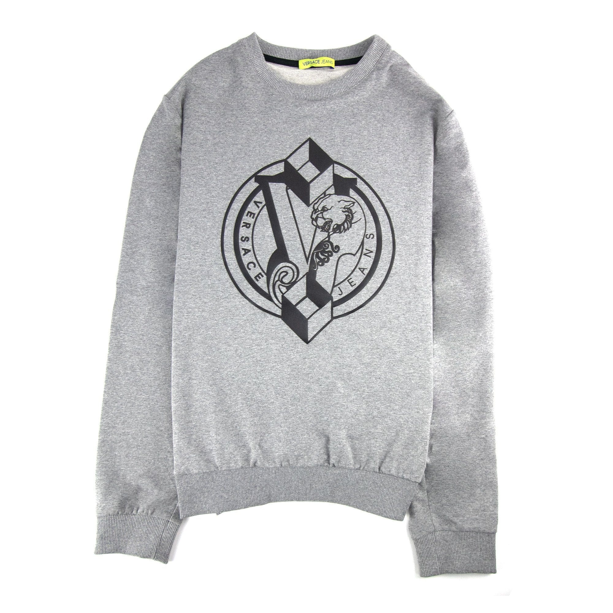 Versace Jeans Logo Light Fleece Sweatshirt Grey