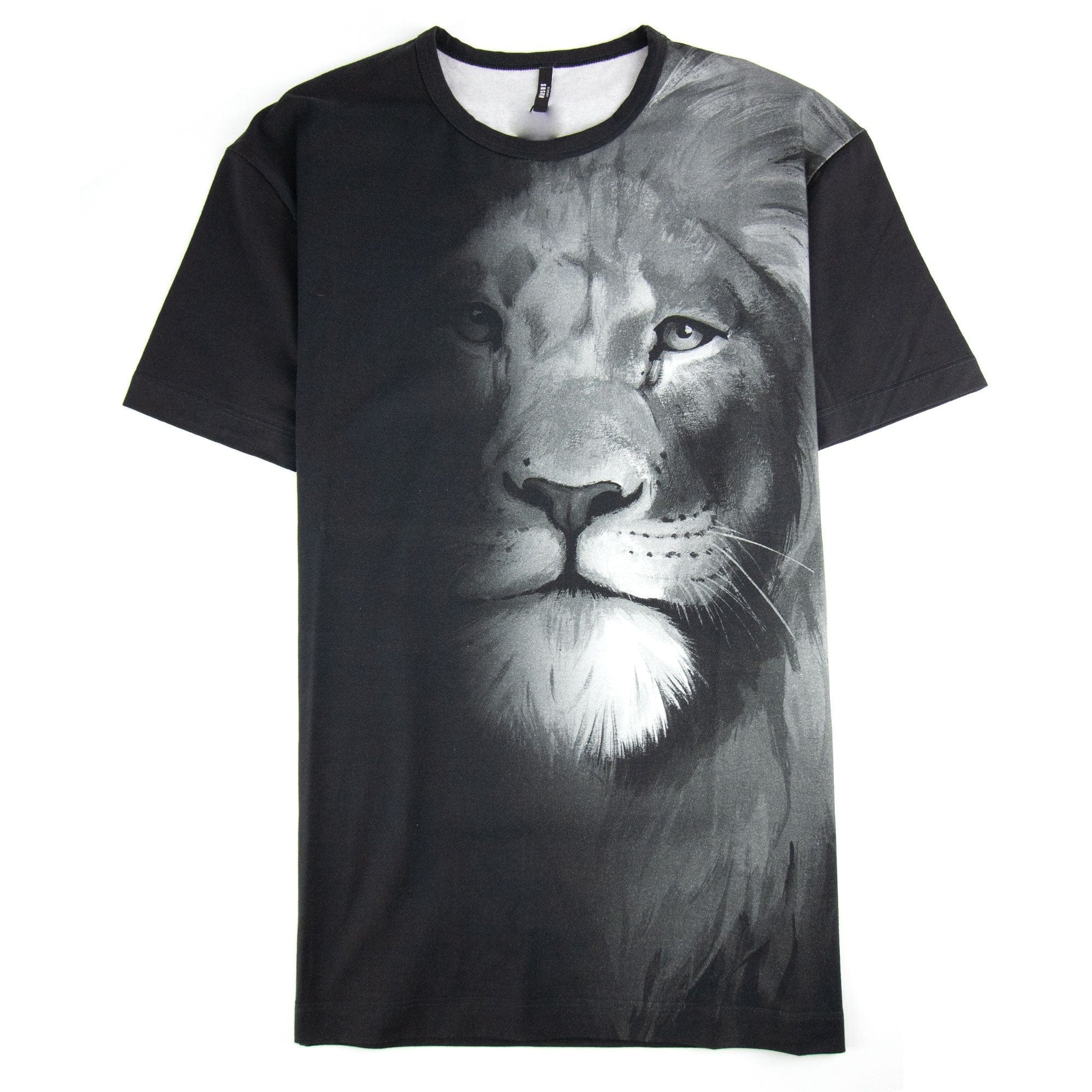 Versace Versus Lion Fade Crewneck T Shirt Black