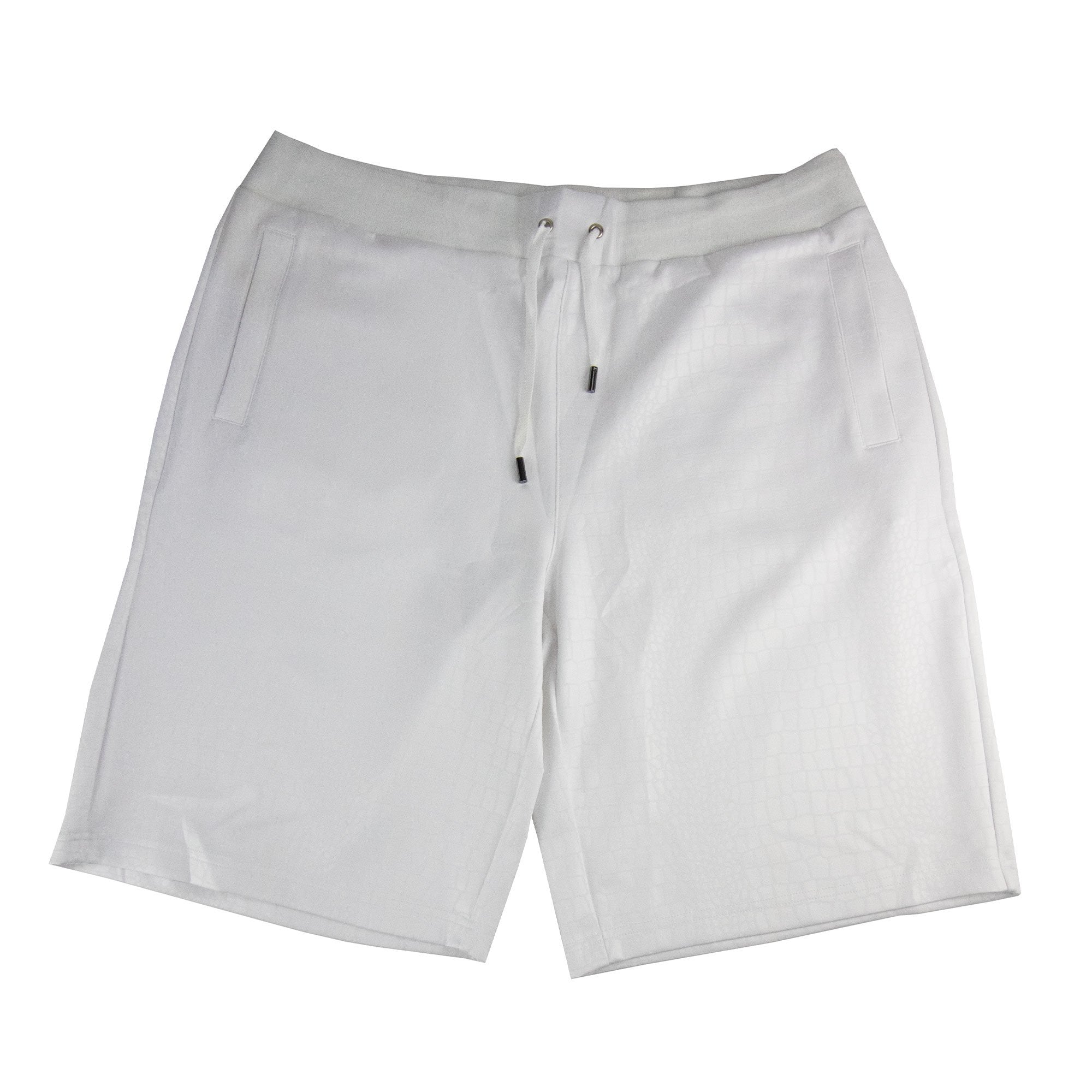 Versace Jeans Neoprene Scuba Metal Logo Shorts White