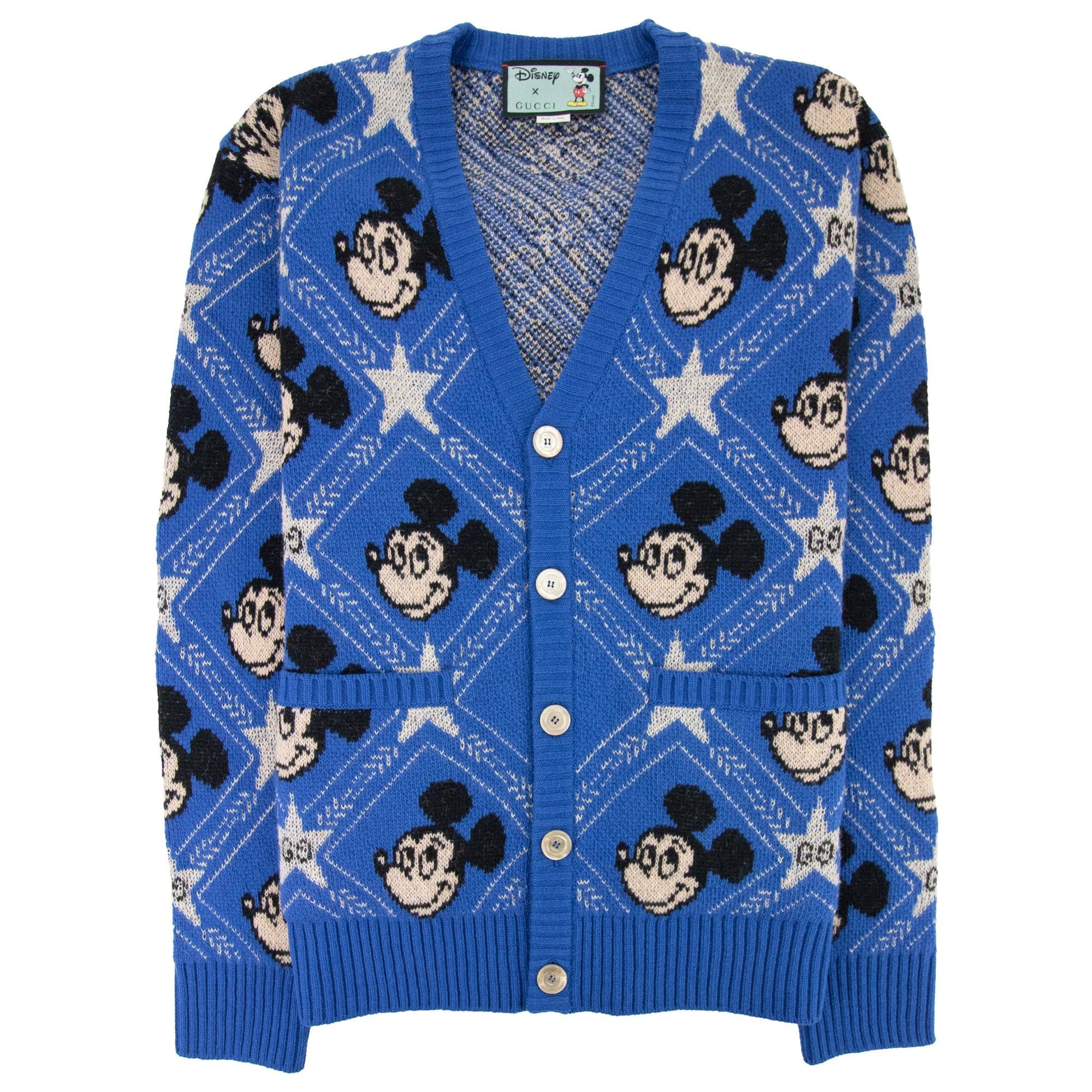 Gucci Disney X Gucci Wool Cardigan Blue