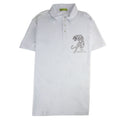 Versace Jeans Lion Printed Logo Cotton Jersey Polo White