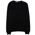 Versace Collection Back Medusa Knitted Sweater Black