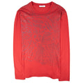 Versace Collection Faded Metallic Medusa Top Red