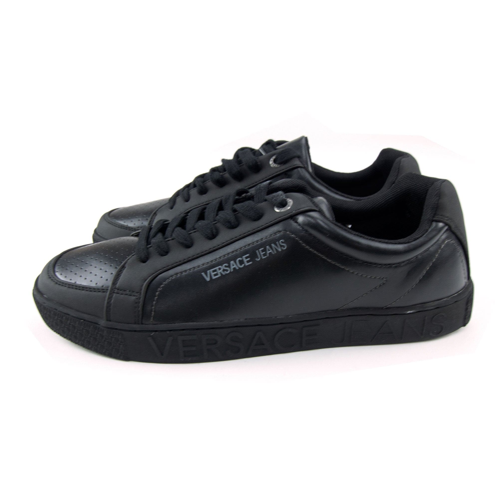Versace Jeans Logo Casual Low Trainer Black