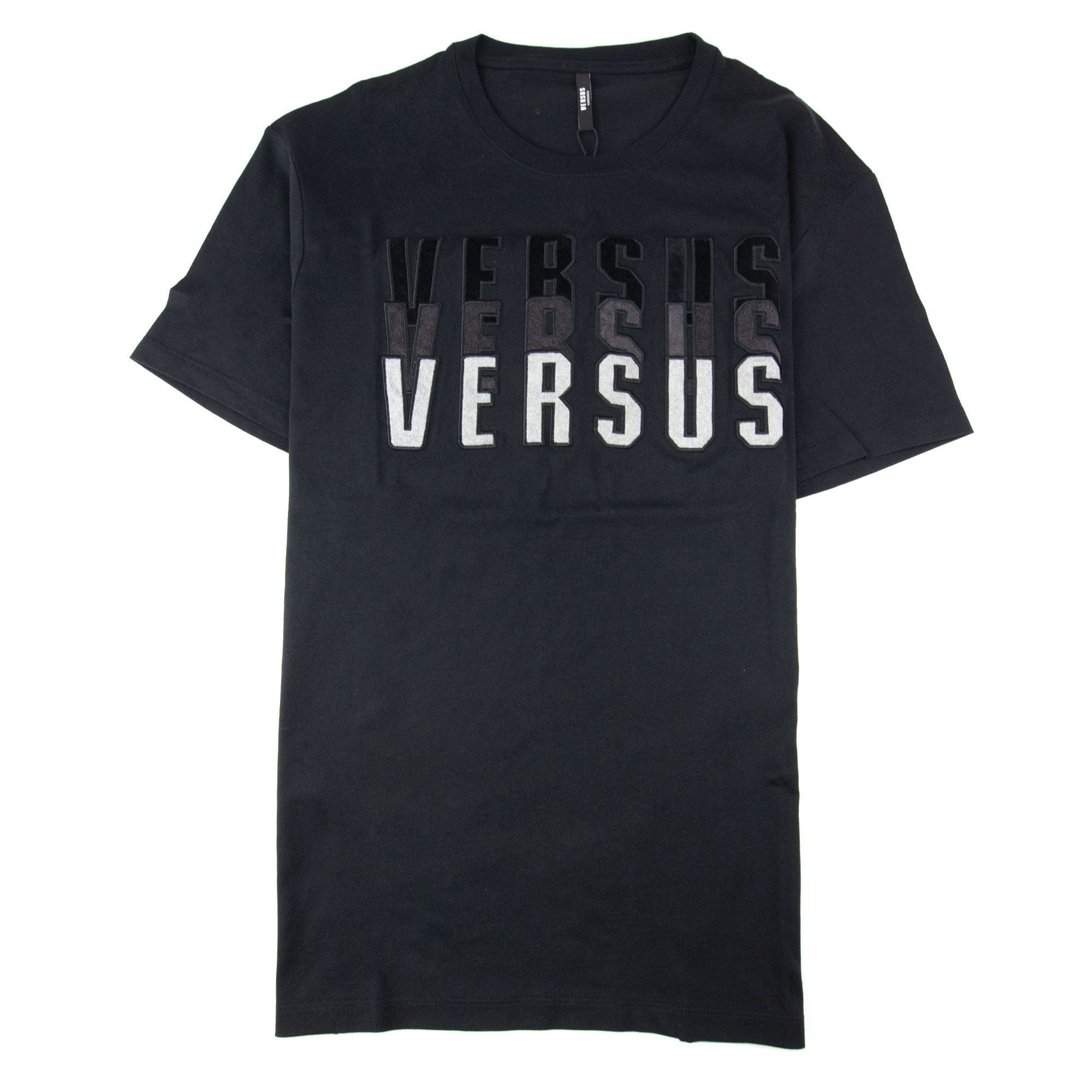 Versace Versus Gradient Logo T Shirt Black