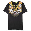 Versace Jeans Skull Printed Crew Neck T Shirt Black