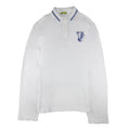 Versace Jeans Embroidered Logo L/s Polo White