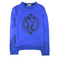 Versace Jeans Logo Light Fleece Sweatshirt Elec Blue.
