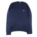 Armani Jeans Eagle Patch Logo Sweatshirt Navy Blue