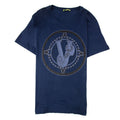 Versace Jeans Large Logo Printed T Shirt Navy Blue