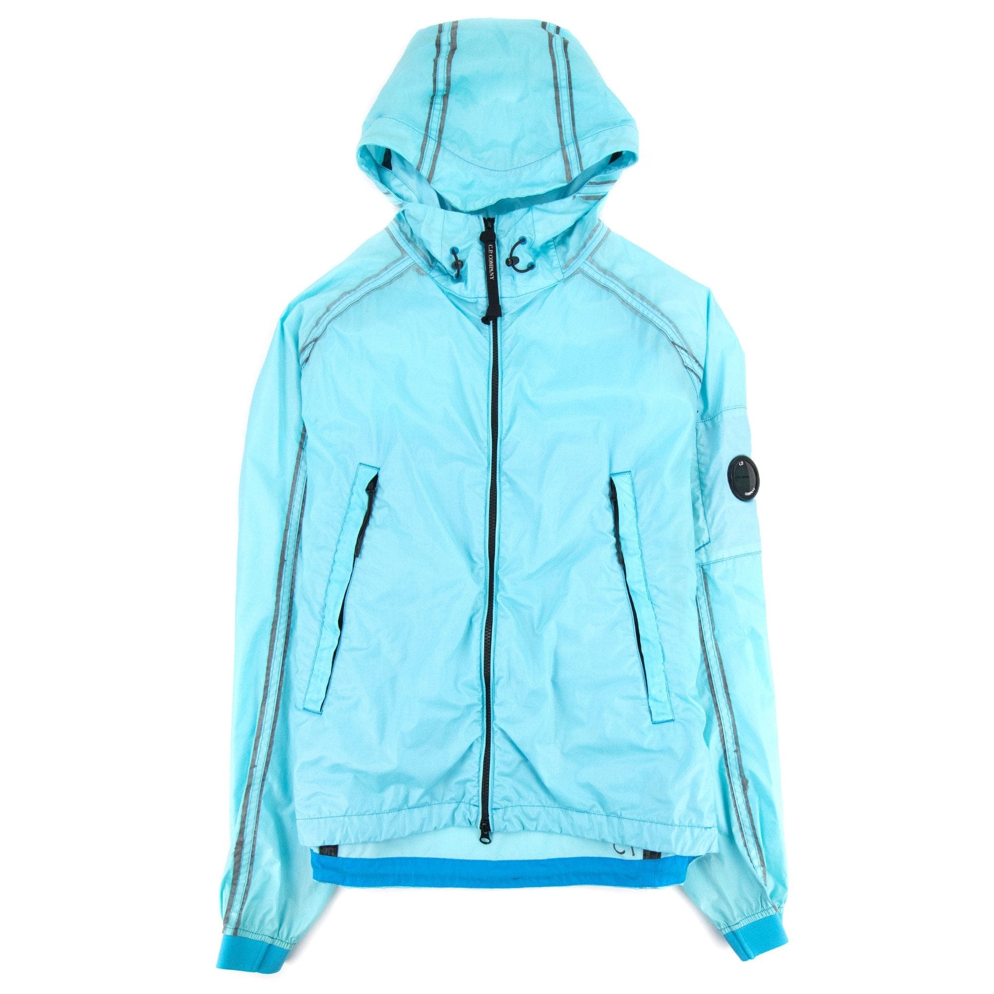 Cp Company Rubber Coating Lens Jacket Teal