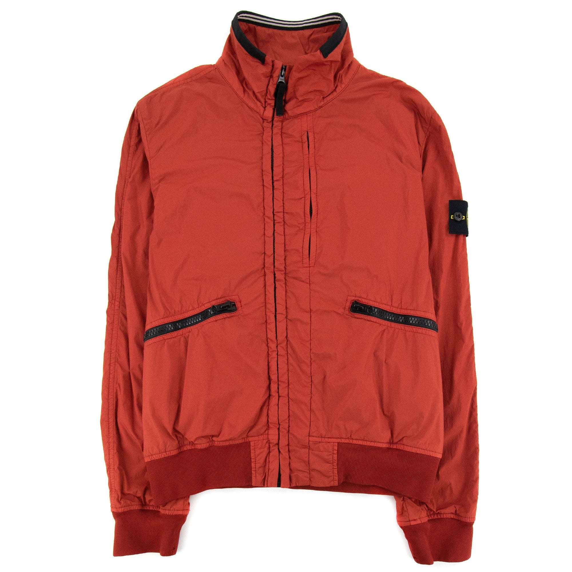 Stone Island Garment Dyed Crinkle Reps Jacket Red V0015