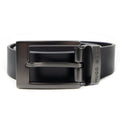 Hugo Boss Kids Metal Logo Leather Belt Black