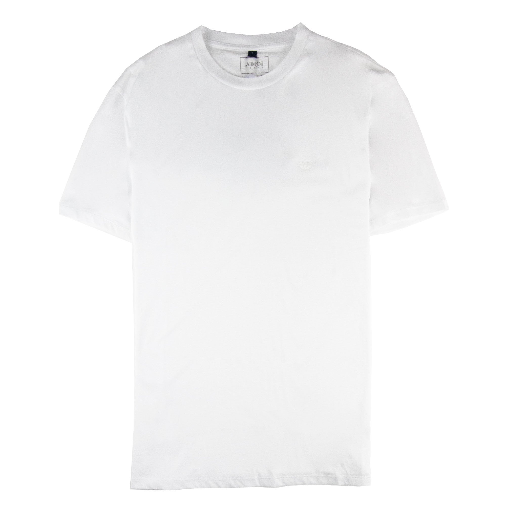 Armani Jeans Rubber Eagle Logo T Shirt White