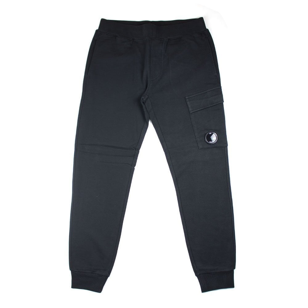 Cp Company Diagonal Fleece Bottoms Black 392