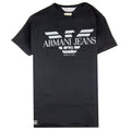 Armani Jeans Made In Italy Eagle Logo T Shirt Black
