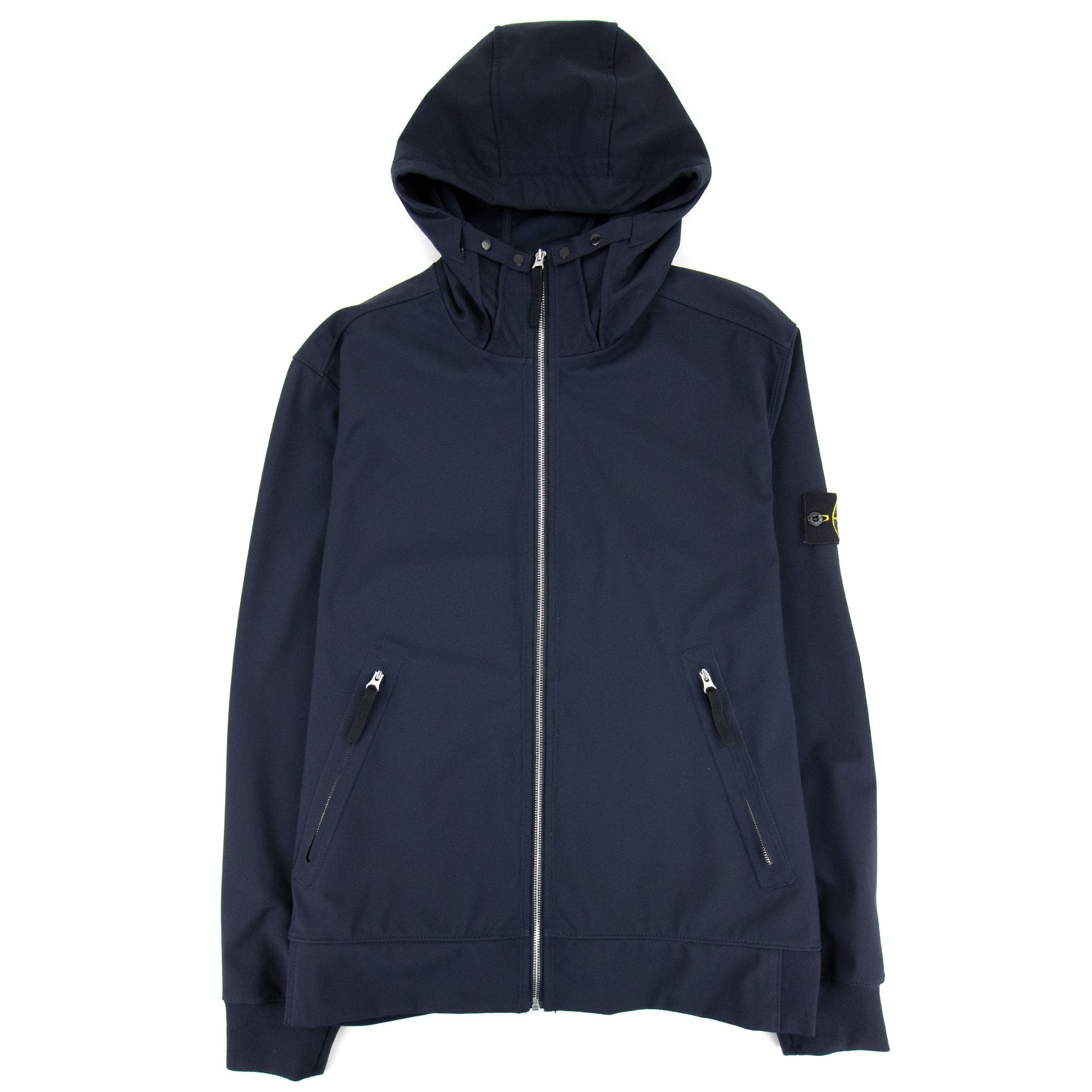 Stone Island Light Soft Shell-r Jacket Navy Blue V0020