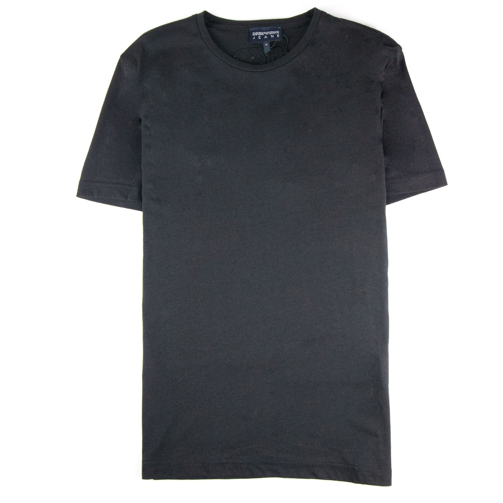 Armani Jeans Embroidered Back Logo T Shirt Black