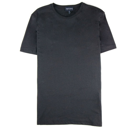 Armani Jeans Embroidered Back Logo T Shirt Black