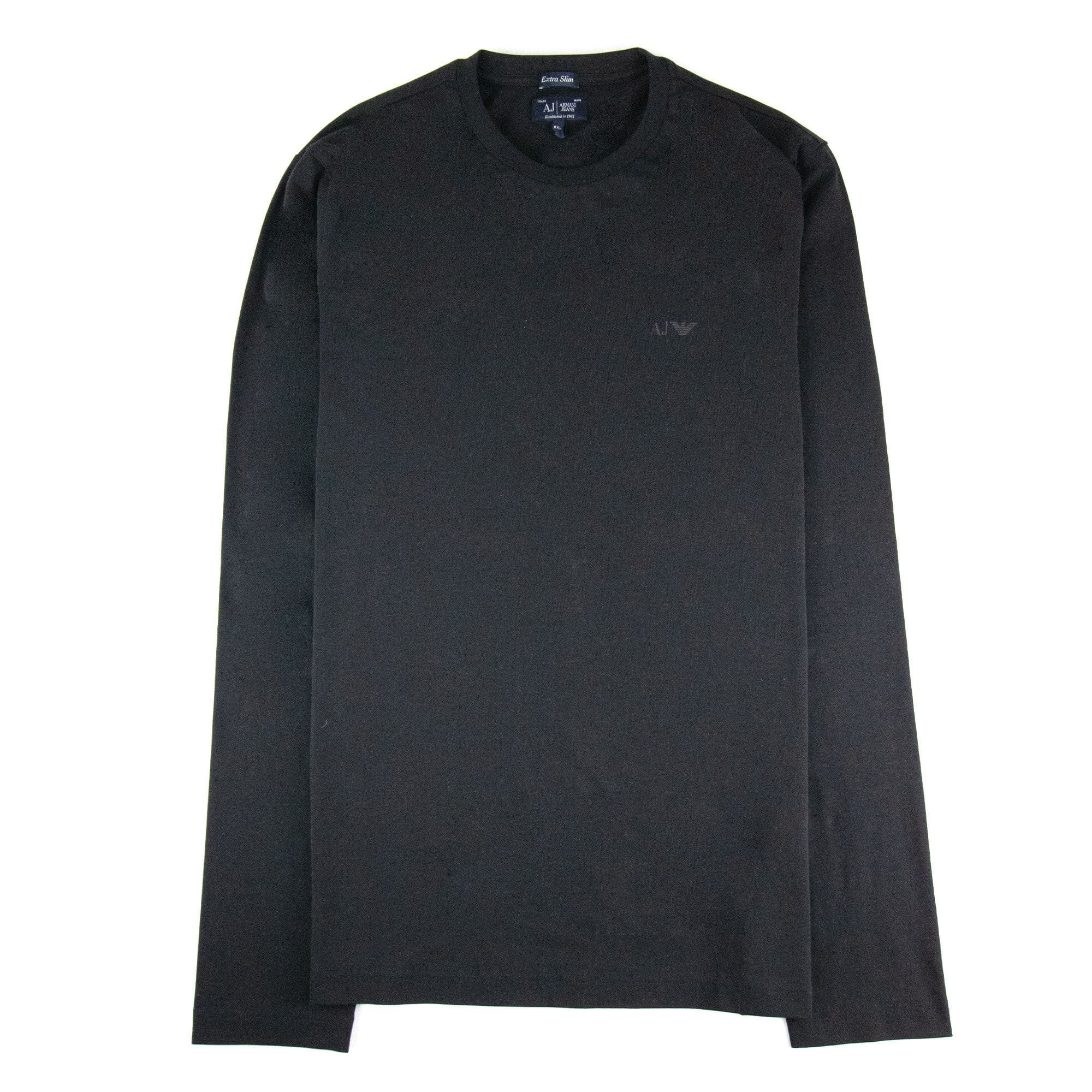 Armani Jeans Aj Eagle Logo L/s T Shirt Black