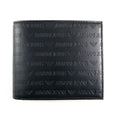 Armani Jeans Embossed Logo Wallet Black
