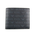 Armani Jeans All Over Logo Wallet Black
